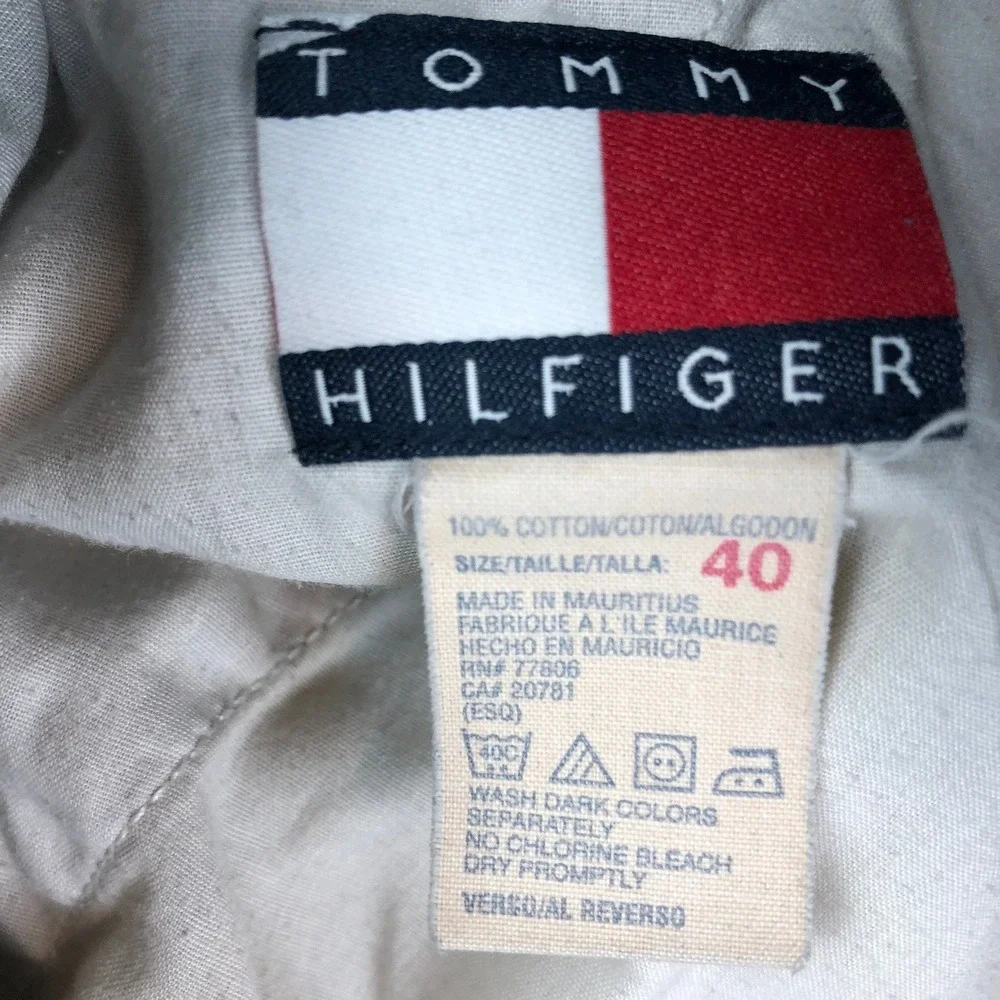 Tommy Hilfiger‎ Mens Cargo Shorts Size 40 Beige Outdoor Casual Everyday